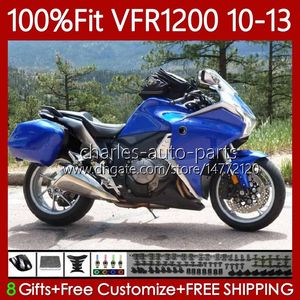 Honda VFR1200F Crosstourer VFR 1200 RR için Enjeksiyon Perileri Parlak Mavi CC F X VFR1200 10 11 12 13 76NO.59 VFR1200RR VFR-1200 2010 2011 2012 2013 VFR1200X 10-13 Gövde