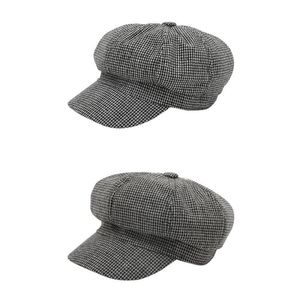 Freizeit Herbst Winter Beanie Hut Frauen Komfortable Persönlichkeit Weiche Männer Plaid Baumwolle Mode Britischen Baskenmütze Kappe Maler Kappe