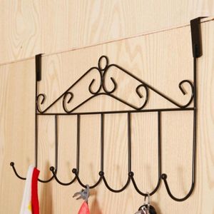 Hooks & Rails Room Decoration Hat Bag Towel Coat Clothes Over Door Bathroom Hanger Hanging Rack Holder 7 Home Accessories CD1