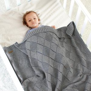 Baby Blankets Knitted Soft Summer Stuff For Newborns Swaddle Infantil Wrap Stroller Blanket Clothes Cobertor Monthly Kids Quilt LJ201105