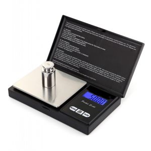 Опт Black Portable High Precision Mini 500G / 0.01G Ювелирные Изделия Груша Птичья Сетка CubiLose Цифровая ЖК-карманная шкала