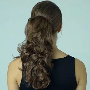 Corpo Onda Humano Cabelo Cabelo Envoltório DroorSting Cabelo Natural Para Mulheres Negras Pasta Mágica Malaysian Remy Clipe Ondulado em Extensões 140g