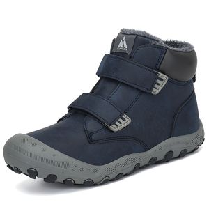 Pojkar vinter barn utomhus sneakers flickor platt skor snö barn fotled plattform stövlar tenis infantil lj200911