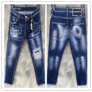 2020 new brand of fashionable European and American men's casual jeans ,high-grade washing, pure hand grinding, quality optimization LS001