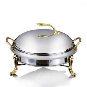 stainless steel alcohol stove household /commercial small chafing dish solid fuel boilersmall dry hot pot apple pot 20/24cm1