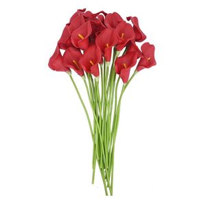 5st konstgjorda calla liljor hemblommor dekoration skum verklig touch calla liljor handgjorda falska blommor bukett bröllop ac jllgsh