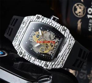 2022 Fashion Men Casual Sport Watch Man Women's Wood grain Silicone Watch woman Steel calendar Hollow Quartz couples watches