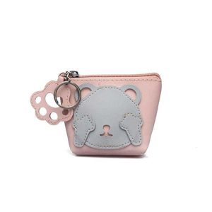 Nette Geldbörsen ACE LOVE Bär Frische Farbe Frauen Brieftasche Kleine PU Leder Mädchen Finger Kragen Licht Geld Weibliche Handtasche