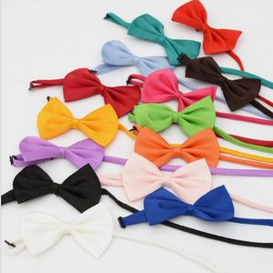 Pet Dog Bow Tie Dog Tie Collar Flower Accessories Decoration Supplies Pure Color Bowknot Necktie Grooming Supplies2022new