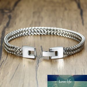 Męska Bransoletka Łańcucha Bali Werbel Double Link Stal nierdzewna Brazalielke 8.3inch