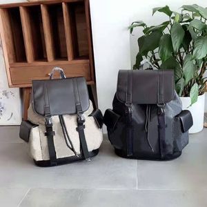 Unisex 소녀 소년 여성 스타일 색상 일치 줄무늬 로프 버클 남자 가방 배낭 더플 더플 백 백 팩 남자 Bagpack