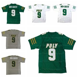 Пользовательские # 9 Jersey Smith-Schuster Highs Smith-Schuster Schuster Green White White серый размер S-4XL высочайшее качество