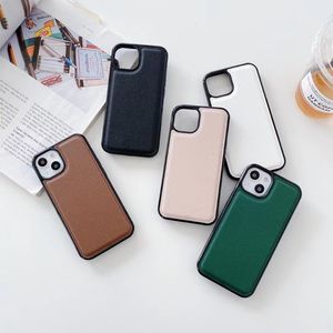 Fashion PU Leather Phone Fodral för iPhone 13 Pro Max 12 11 XS XR X 8 7 Plus Back Cover Shell Cellphone Case