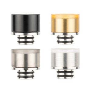 3 Stile 510 810 SS Drip Tip Edelstahl Acryl Kunststoff Wide Bore Mundstück für 510 810 Thread Tank Zerstäuber 4 Farben