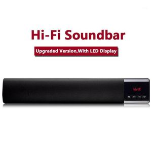 Bärbara högtalare Hem TV Bluetooth Soundbar Wireless Speaker Kraftfull 3D-stereo Kolumn Musik Center Theatre System för dator1