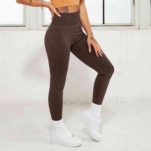 Yüksek Bel itme Spor Pantolon Dikişsiz Legging Kadın Yoga Pantolon Süper Sıkı Spor Salonu Egzersiz Tayt Spor Tayt Koşu Pantolon H1221