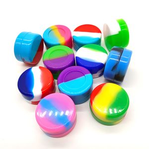 Silicone Wax Containers 2ml 3ml 5ml 7ml Other smoking accessories rubber food grade dab tool storage jar oil holder for concentrate Ball