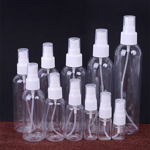 Plastpackningsflaskor 30ml 50ml 100ml Clear Pump Spray Empty Bottle Pet Make-up Parfymflaska A12