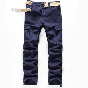 Men's Pants Wholesale-2021 Arrival High Quality Summer Style Top Fashion Clothing Solid Mens Cargo Cotton Plus Size Men Trousers Joggers1