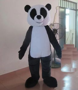 Venda de fábrica de desconto A cabeça Panda Panda Bear traje de mascote para adulto para vestir