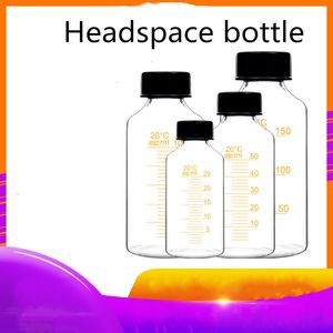 Dostawy laboratoryjne 50/100/150/250/500 / 1000ml szkła laboratoryjna Butelka Headspace ze stopniowaną próbkowaniem