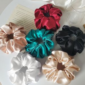 Moda Kobiety Ptaki Nest Włosów Clamps Clamps Rozszerzający Duże Scrunchies Satin Cloth Hair Bun Maker Ponytail Holder Klipsy Akcesoria do włosów