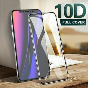 Screen Protector для iPhone 11 XR X Pro Max Изогнутые 10D полное покрытие из закаленного стекла