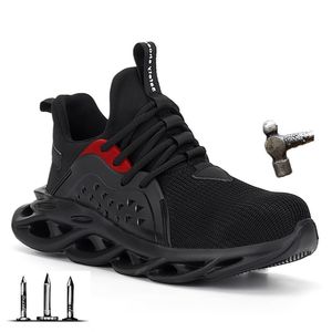 Dropshipping Çelik Toe Kap Erkekler Emniyet Ayakkabı Çalışma Sneakers Kadın Çizmeler Artı Boyutu 36-48 Nefes Açık ROXDIA Marka RXM164 Y200915