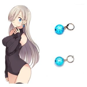 Stud Elizabeth Liones Cosplay Örhängen De sju dödliga syndarna Tillbehör Handgjorda Eardrop Blue Earrings1