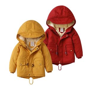 2020 겨울의 새로운 어린이 의류 공간 아래로 90 % 하얀 오리 재킷 소년 소녀 아기 어린이 두꺼운 짧은 코트 LJ201007