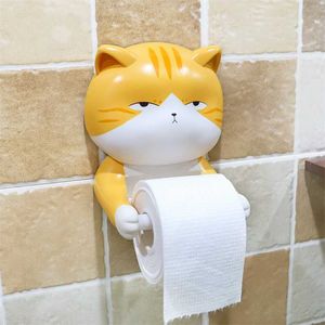 Creative cartoon Toilet Paper Holder for Roll Cards Stand Cards Storage Dispensers Bathroom Accessories toilet paper dispenser 211224