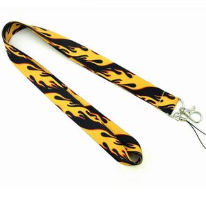 Flame New Fashion Lanyard Schlüsselanhänger für Telefonschlüssel, Cartoon-Lanyards, Ausweis mit Schlüsselringhalter