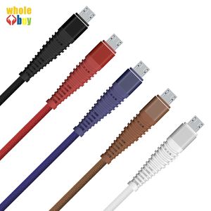 Mikro USB Kablo İçin Samsung 1m 2m 3m Hızlı Şarj Data Sync Mikro usb Şarj Kablo İçin Huawei Xiaomi Android Cep Telefon Kabloları 100pcs