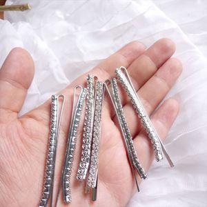 Vintage Headbands Hairpins Solid Curved Clips Silver Metal Crocodile Clip Bows Pin DIY Hair Accessories Wholesale