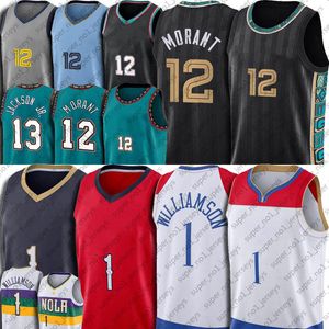 Wholesale jaren jackson jr resale online - 12 Ja Zion Morant Williamson Jersey Basketball Jaren Jackson Jr Jerseys Throwback Uniform