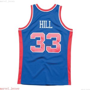 Custom costura Grant Hill #33 1995-96 Swingman Jersey XS-6XL Mens Retornos de Basquete Jerseys Menina Mulher Juventude