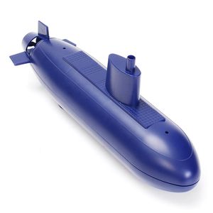 Rolig RC Mini Submarine 6 kanaler Fjärrkontroll under vattenfartyg RC Båtmodell Kids Educational Stam Toy Gift for Children