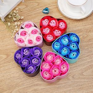 Valentinstag Geschenk Rose Seife Blumen Duftenden Bad Körper Blütenblatt Schaum Künstliche Blume DIY Kranz Home Dekoration WLL1266