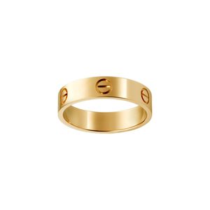 Amor parafuso anel de luxo designer jóias para mulheres anéis de ouro titânio liga de aço banhado a ouro clássico moda acessórios nunca desaparecer não