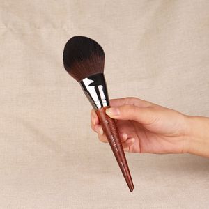 Precision Powder Brush Mufe #128 - Syntetiskt Löst kompakt Pulver Blush Bronzer Beauty Makeup Brushes Blender Tools