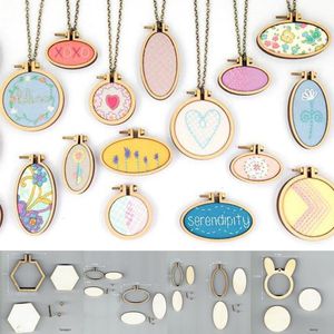 Art Works Sewing Cross Stitch Bag Clothes Earring Embroidery Frame Embroidery Hoop Ring 15 Types DIY Crafts Tool1