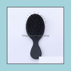 Hair Brushes Care & Styling Tools Products 1Pcs Anti-Static Brush Comb Shower Electroplate Detangling Mas Combs For Salon Women Girls Drop D