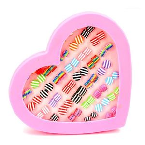 Stud 36 Pairs/Set Fashion Plastic Antiallergic Ear Studs Set Candy Colorful Stripes Mix Earrings For Women Girls Jewelry Accessories1