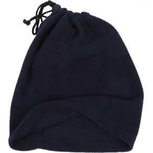 Scaldacollo termico in pile polare blu, sciarpa termica, cappello, abbigliamento da sci, snowboard, ciclismo, maschere