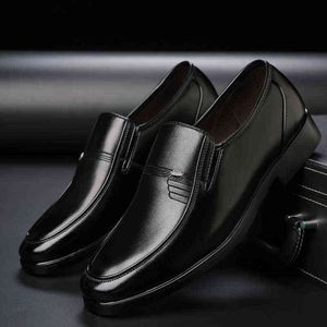 Dress Shoes Luxury Brand Men Leather Formal Business Male Office Work Flat Oxford Breathable Party Wedding Anniversary 220223