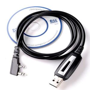 1PC USB 프로그래밍 케이블 TK 포트 드라이버 CD for baofeng uv-5re uv-5r pofung uv5r 888s UV-82 UV-B5 양방향 라디오 무전기 토키