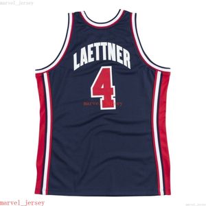 Özel Dikiş Basketbol Christian Laettner 1992 Dream Team Jersey XS-6XL MENS GERİ DEĞİŞTİRMELERİ Formalar Erkek Kadınlar YouT