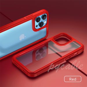 Wholesale covers for computers for sale - Group buy Hard PC Soft TPU Airbag Shockproof Clear Phone Cases for iPhone Mini Pro Max Pro Carbon Fiber Slim Armor Back Cover