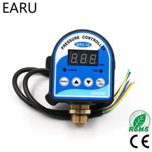 1pc WPC-10 Digital Water Pressure Switch Digital Display WPC 10 Eletronic Pressure Controller for Water Pump With G1 2"Adapter Y200407