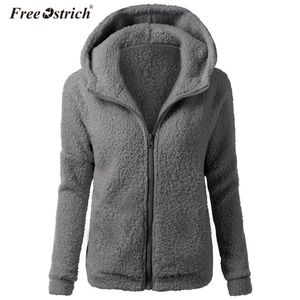 Freier Ostrich Frauen Pelzmantel Strickjacken Damen Warme Pullover Fleece Outwear Manteau Femme Große Größe 5XL Frauen Jacken Wintermantel N30 T200111